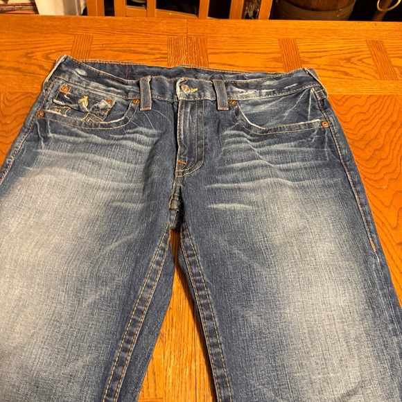 True Religion Men's Vintage Billy Bootcut Jeans Size 36x33 Relaxed Made In USA - Picture 3 of 16